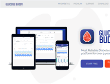 Tablet Screenshot of glucosebuddy.com
